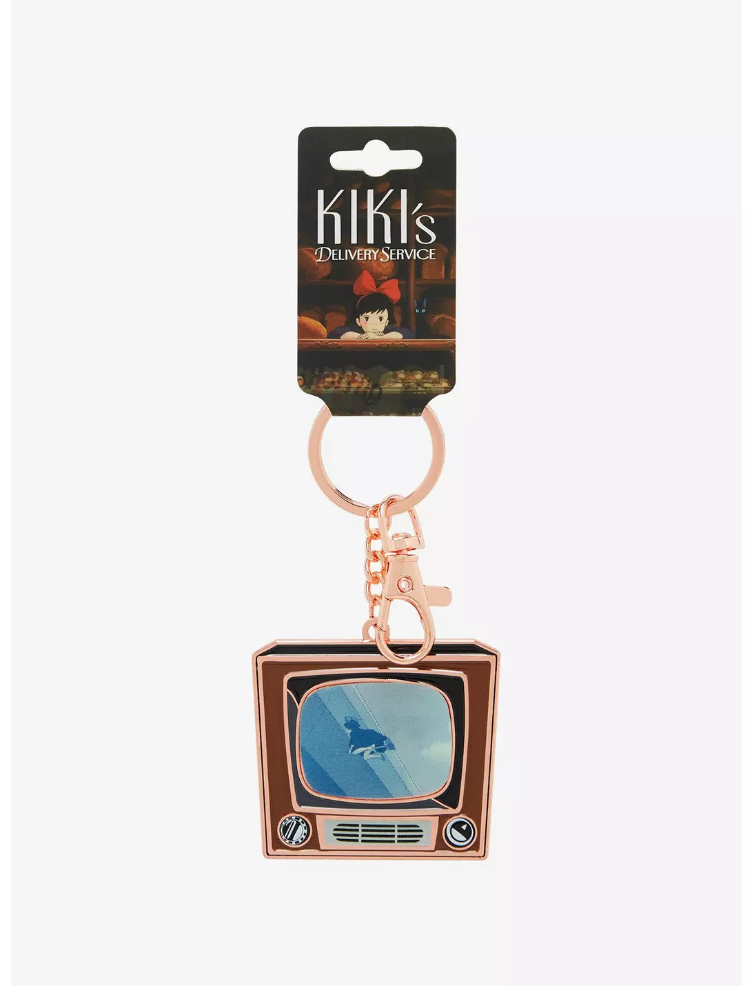 Kiki's Delivery Service Kiki Flying Television Lenticular Keychain