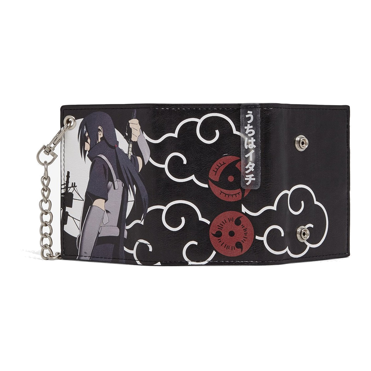 Cartera tríptica con cadena Itachi — Naruto Shippuden — vista 1