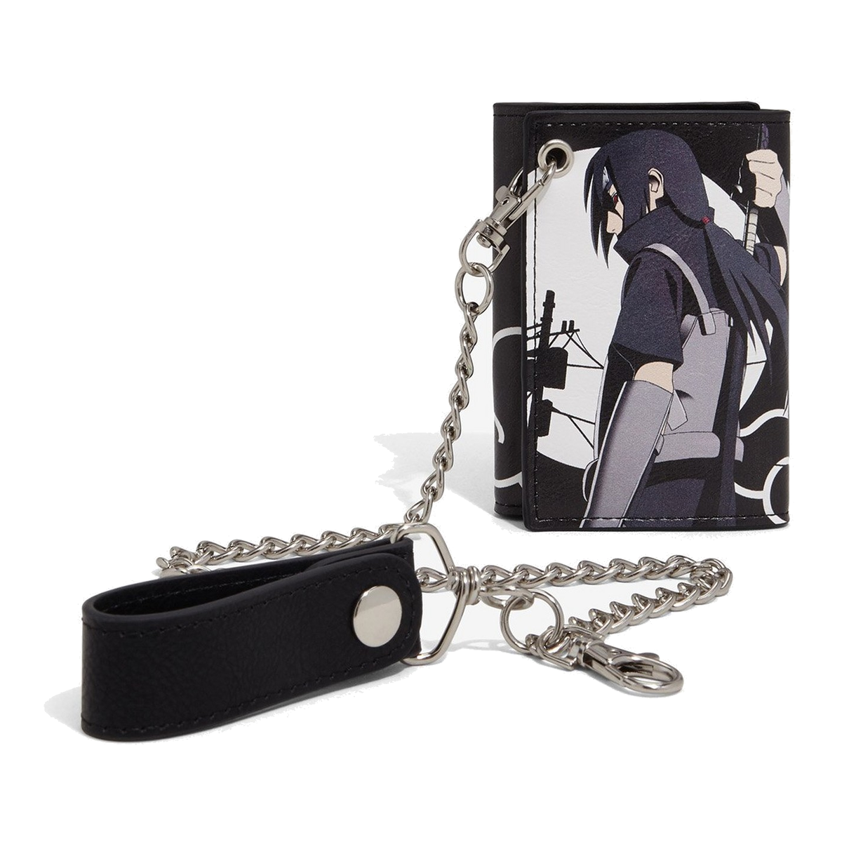 Cartera tríptica con cadena Itachi — Naruto Shippuden — vista 2