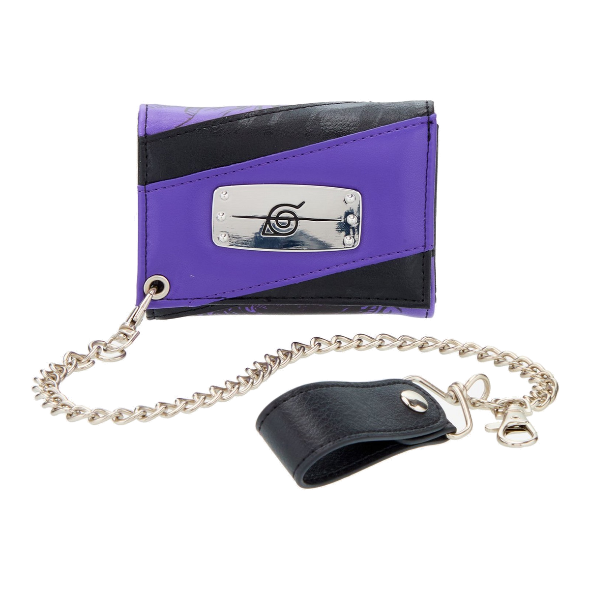 Cartera tríptica con cadena Aldea de la Hoja — Naruto Shippuden — vista 3