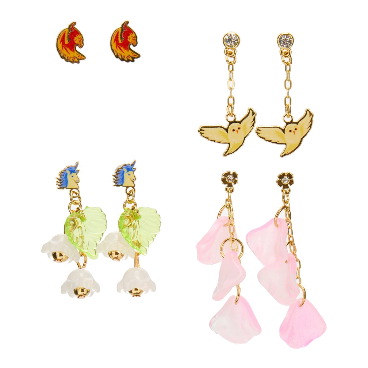 Set de aretes Iconos Florales – Harry Potter — vista 1
