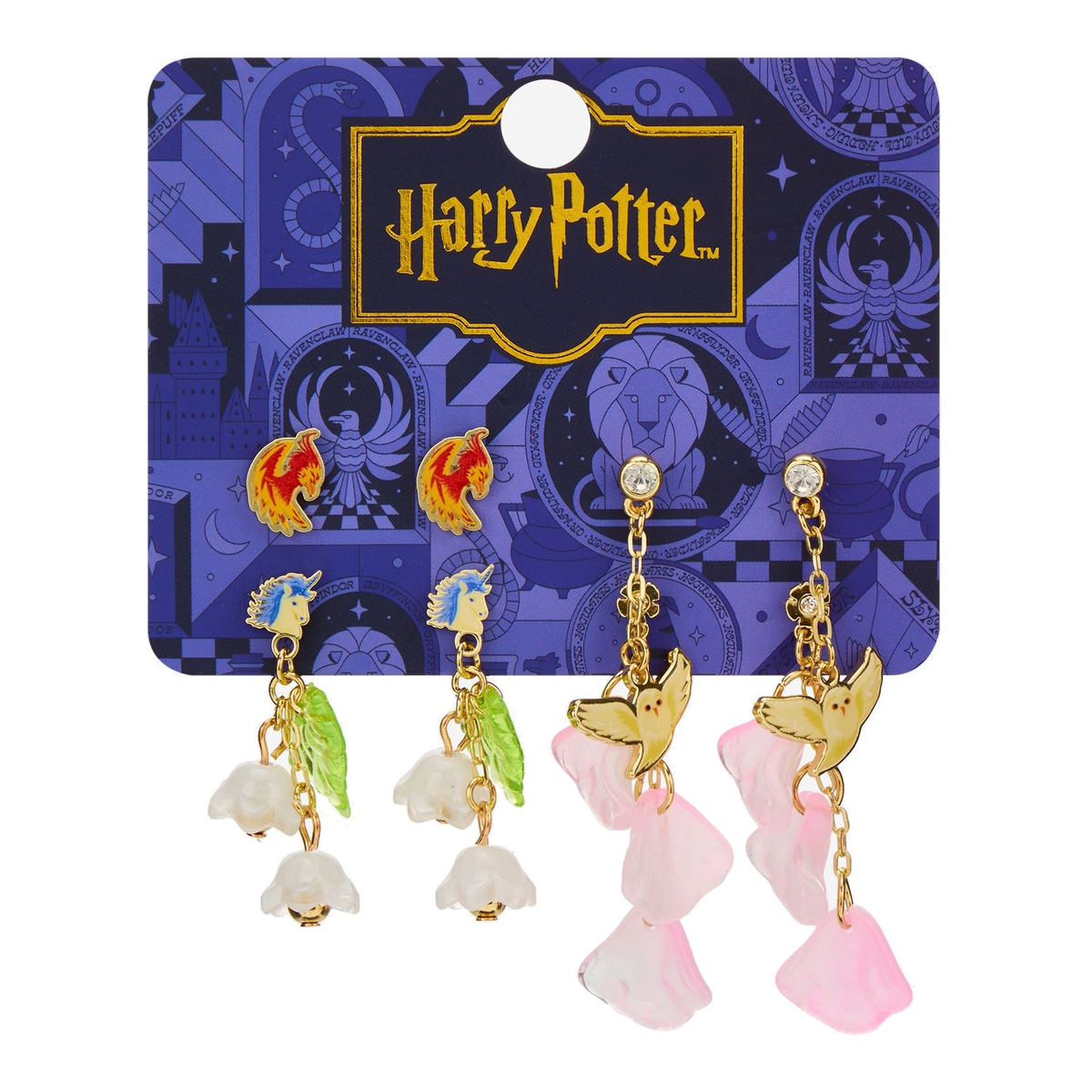Set de aretes Iconos Florales – Harry Potter — vista 2