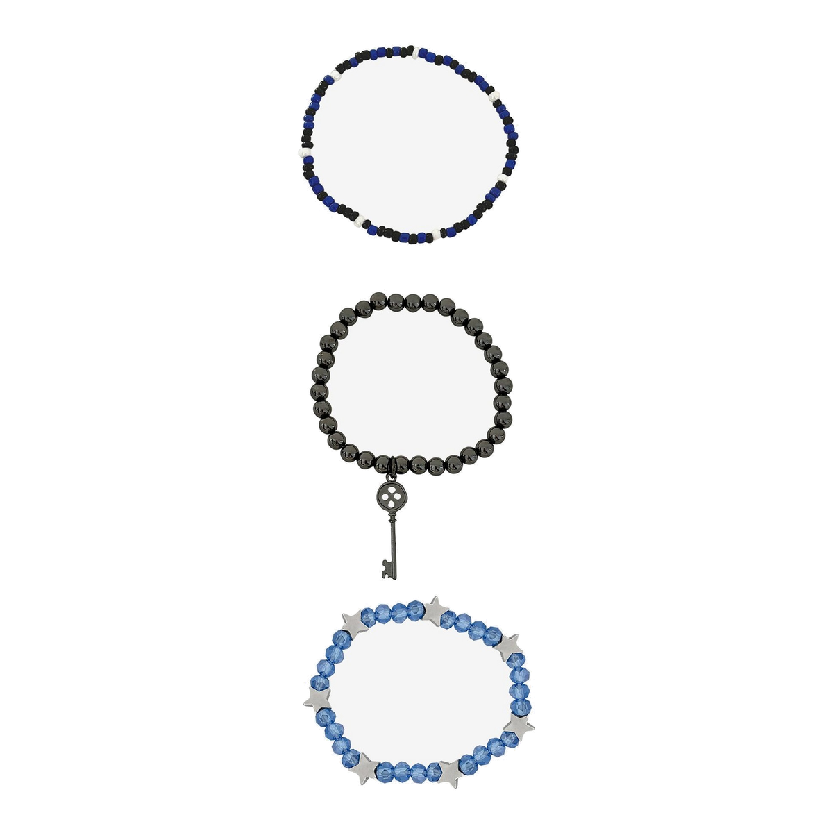 Set de pulseras con cuentas Llave y Estrella – Coraline — vista 1