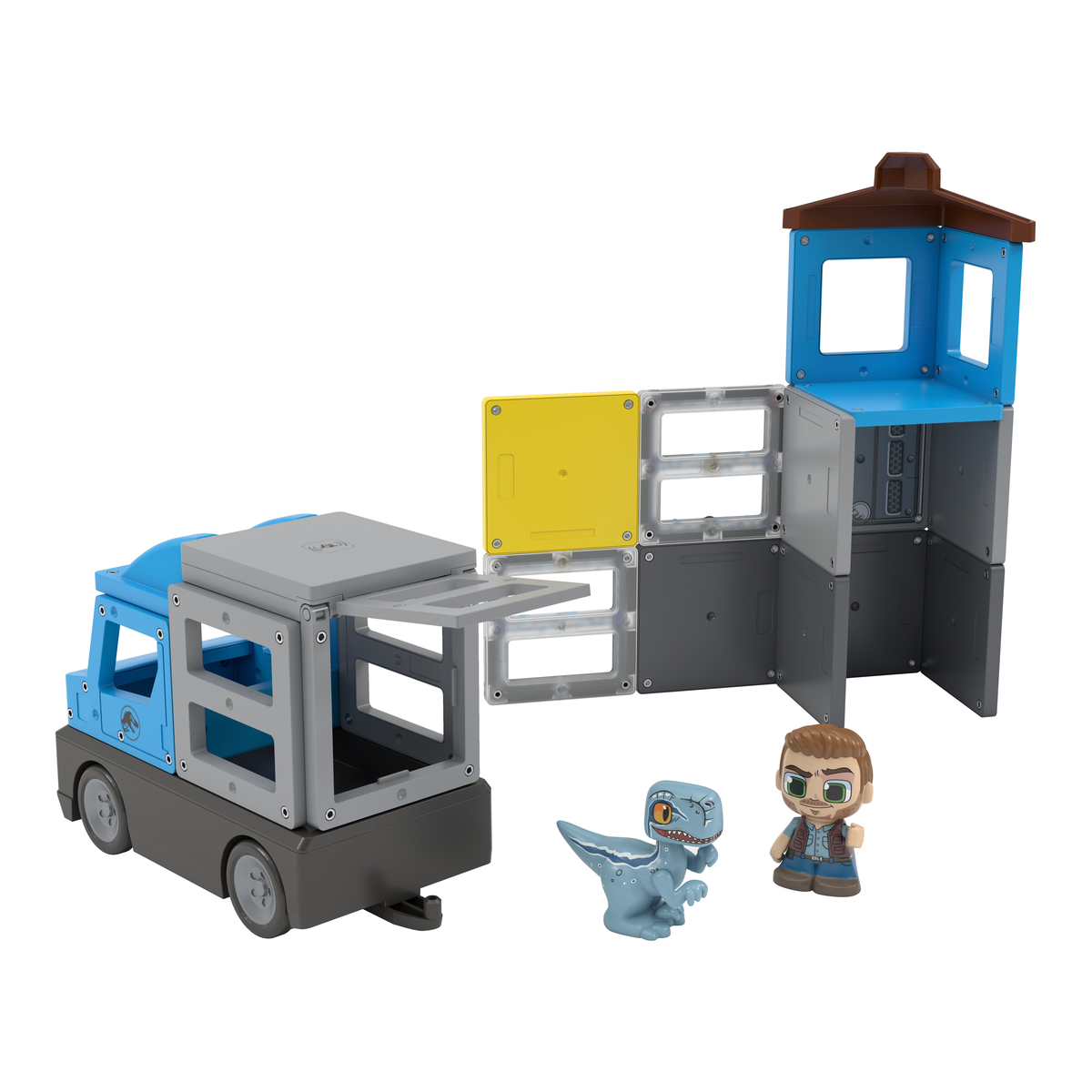 Set de construcción Dino Rescue Tile Town – Jurassic World — vista 4