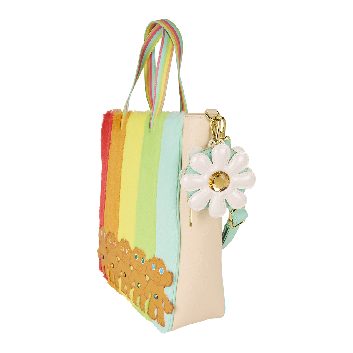 Bolsa tote de peluche con glitter y monedero – Good Luck Trolls — vista 2