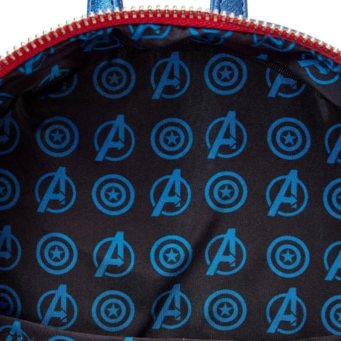 Mini Mochila Metallic Captain America Loungefly