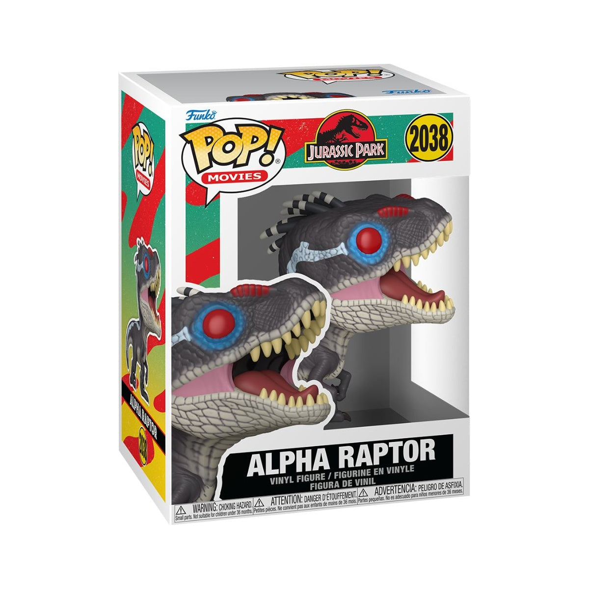 Funko Pop! Alpha Raptor #2038 — Jurassic Park — vista 2