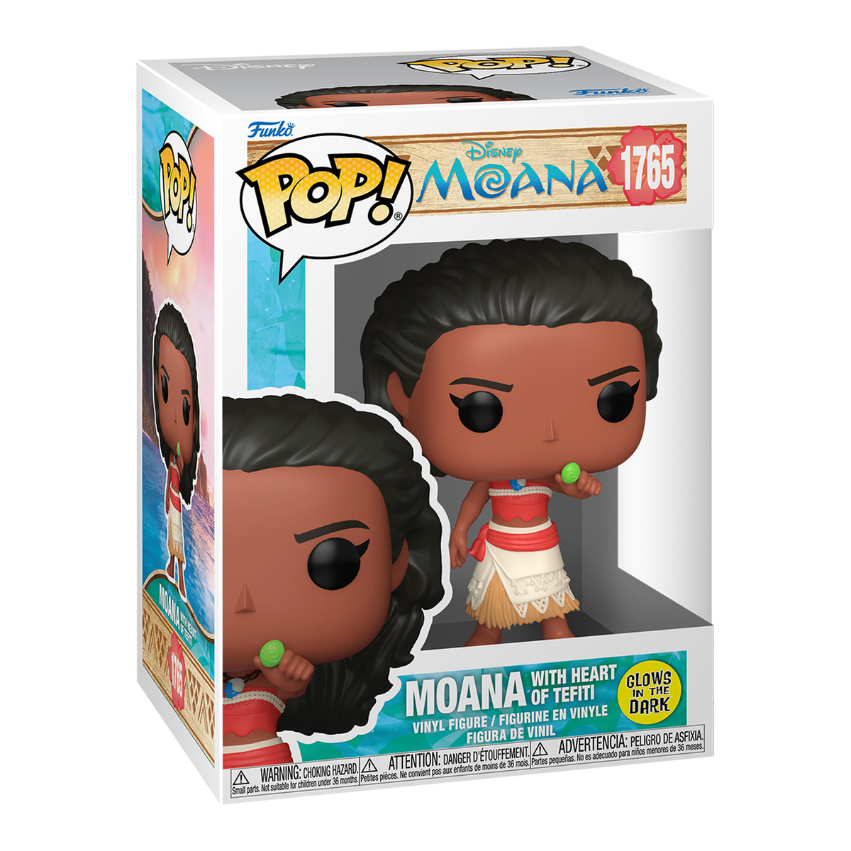 Funko Pop! Moana con Corazón de Te Fiti Glow #1765 – Moana — vista 3