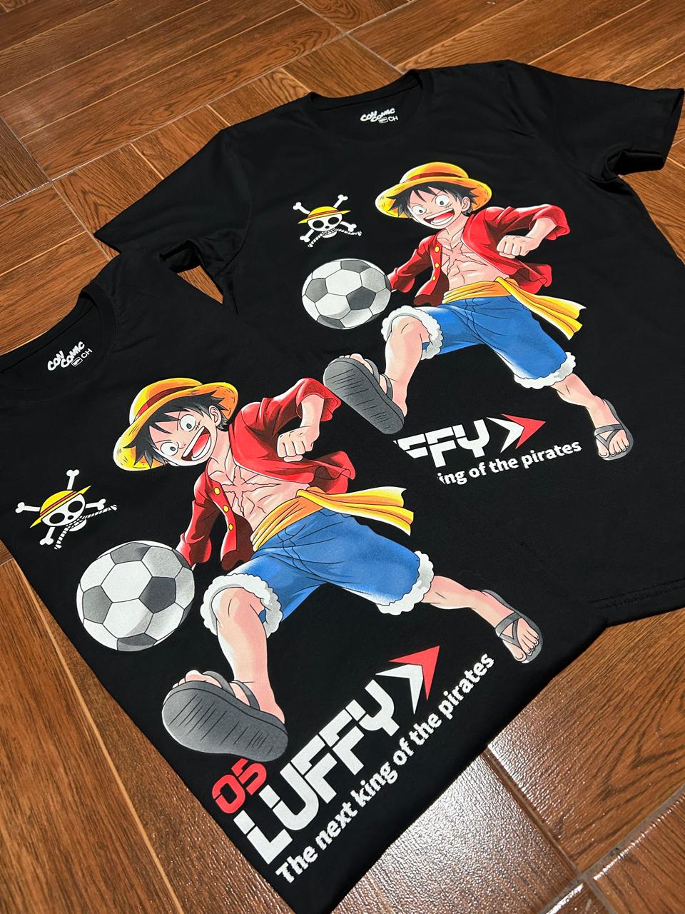 Playera Con Comic Luffy Futbolista