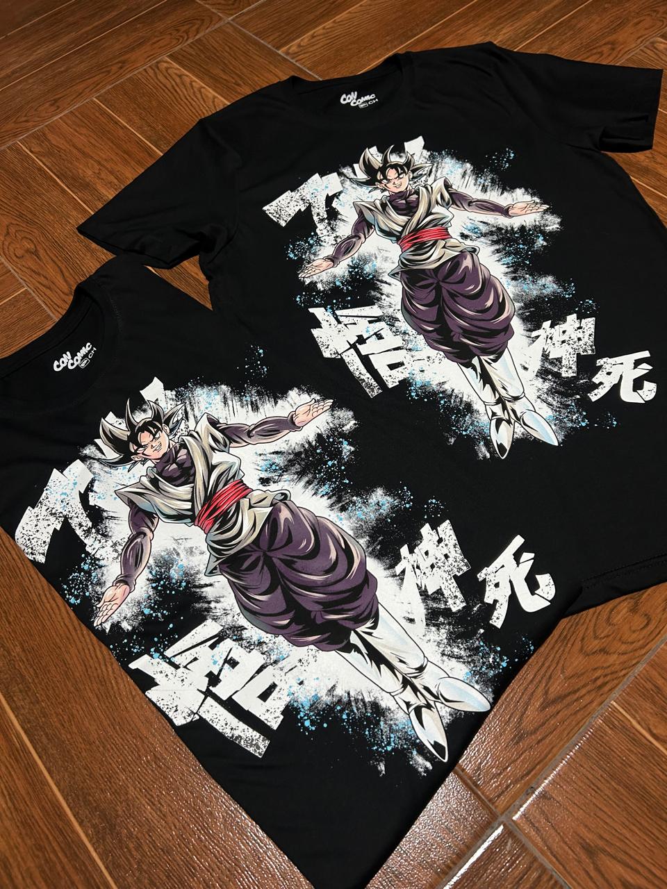 Playera Con Comic Black Goku