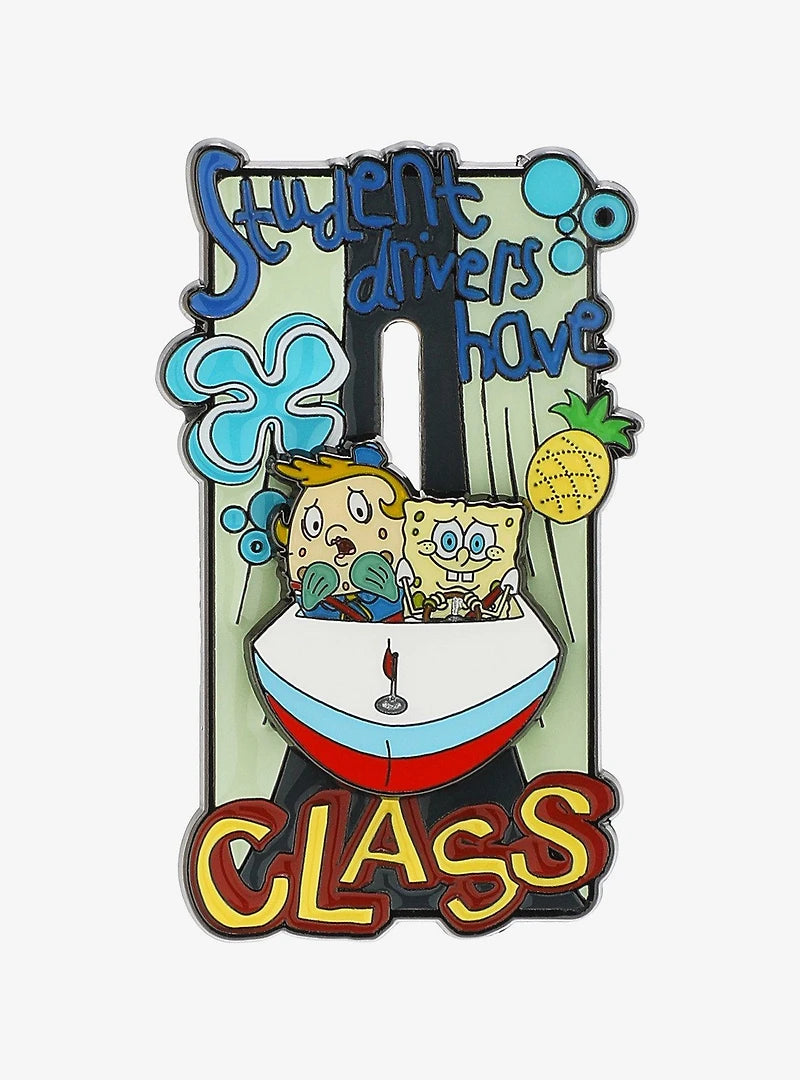 SpongeBob SquarePants Mrs. Puff's Boating School Sliding Enamel Pin