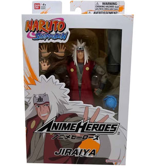 Naruto Shippuden Anime Heroes Jiraiya (detalle en caja)