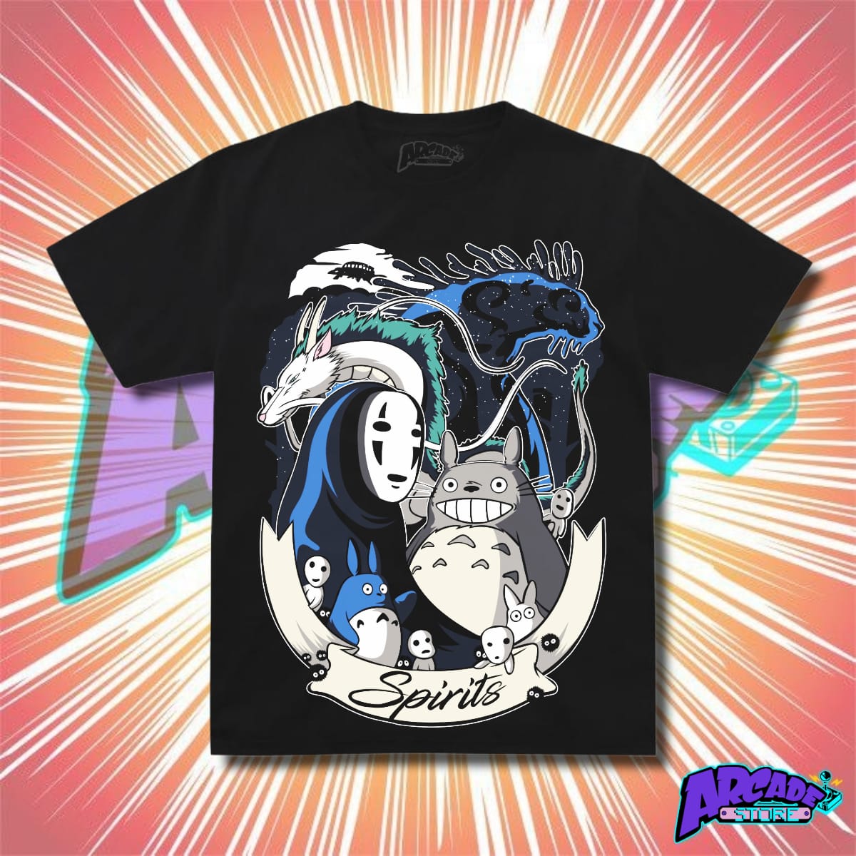 Playera Arcade Studio Ghibli