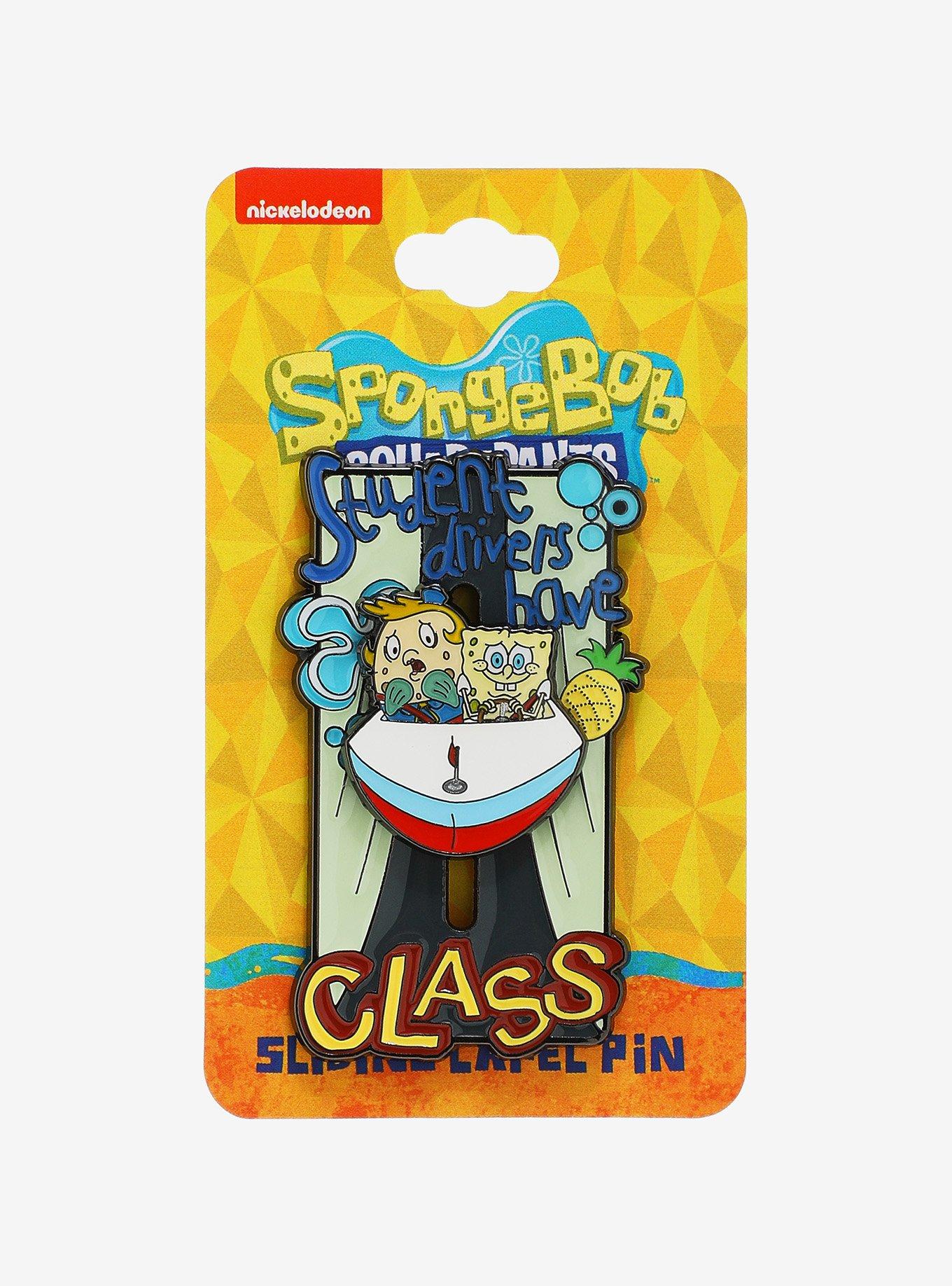 SpongeBob SquarePants Mrs. Puff's Boating School Sliding Enamel Pin