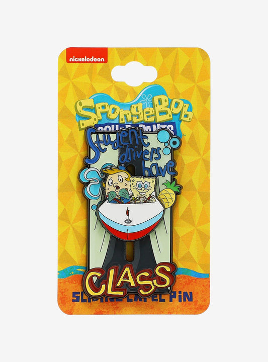 SpongeBob SquarePants Mrs. Puff's Boating School Sliding Enamel Pin