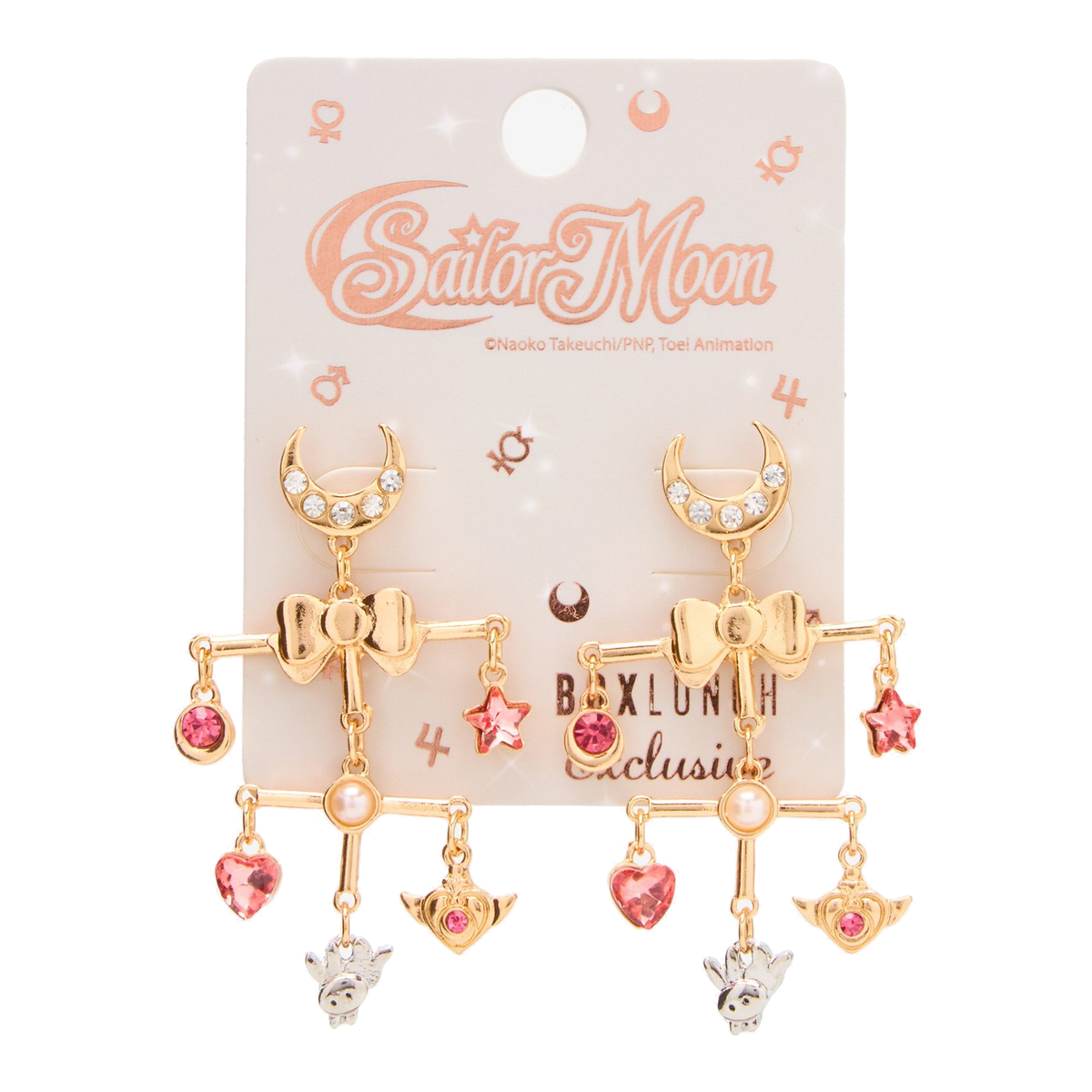 Aretes colgantes con charms de Sailor Moon — vista 3