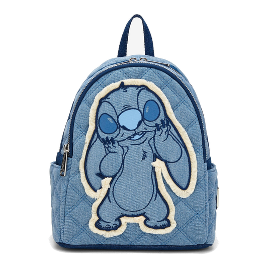 Mini mochila Denim Patchwork Stitch – Lilo & Stitch — vista 1