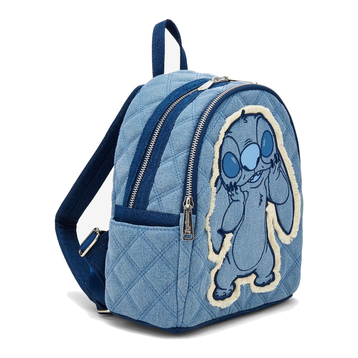 Mini mochila Denim Patchwork Stitch – Lilo & Stitch — vista 2