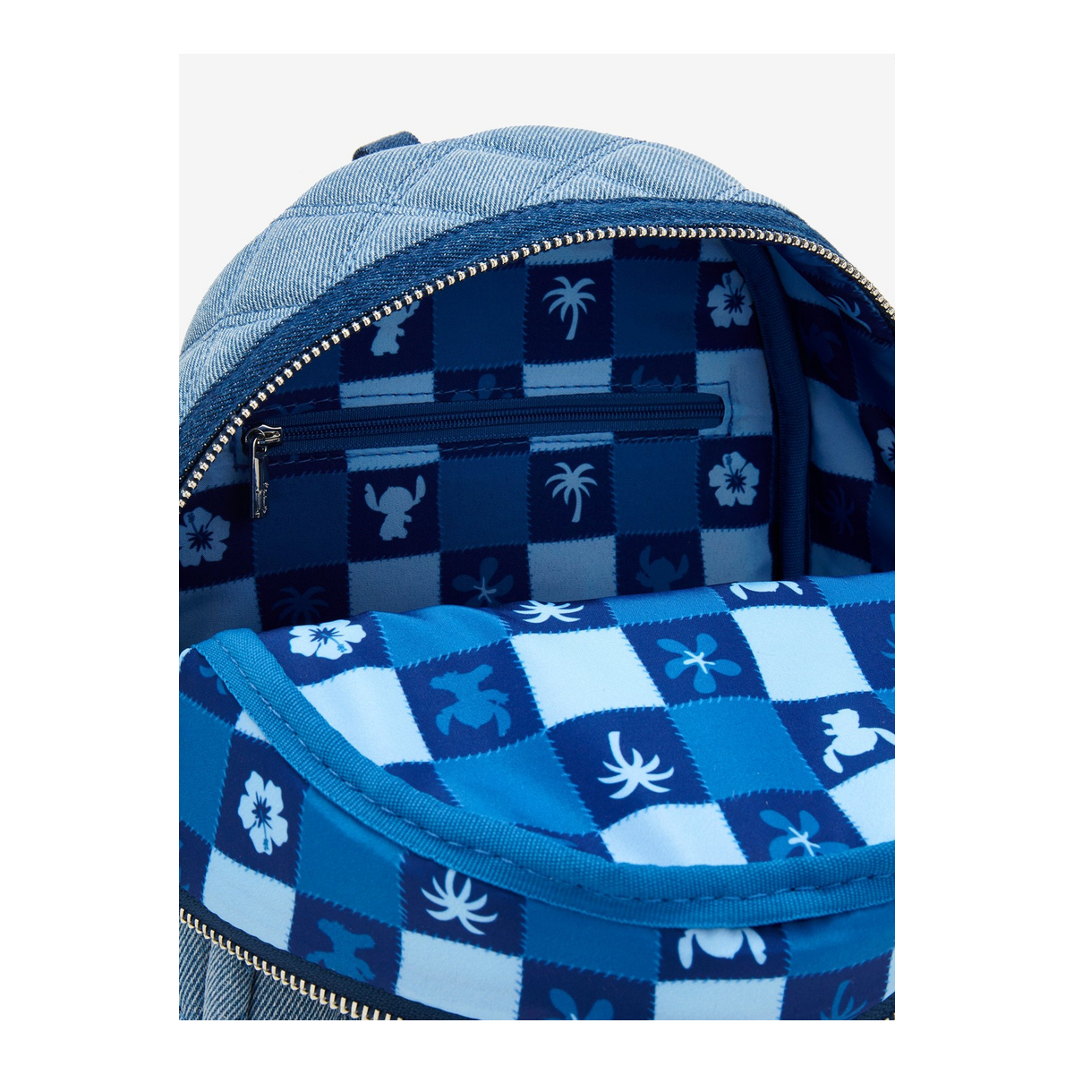 Mini mochila Denim Patchwork Stitch – Lilo & Stitch — vista 4