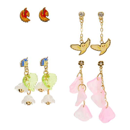 Set de aretes Iconos Florales – Harry Potter — vista 1