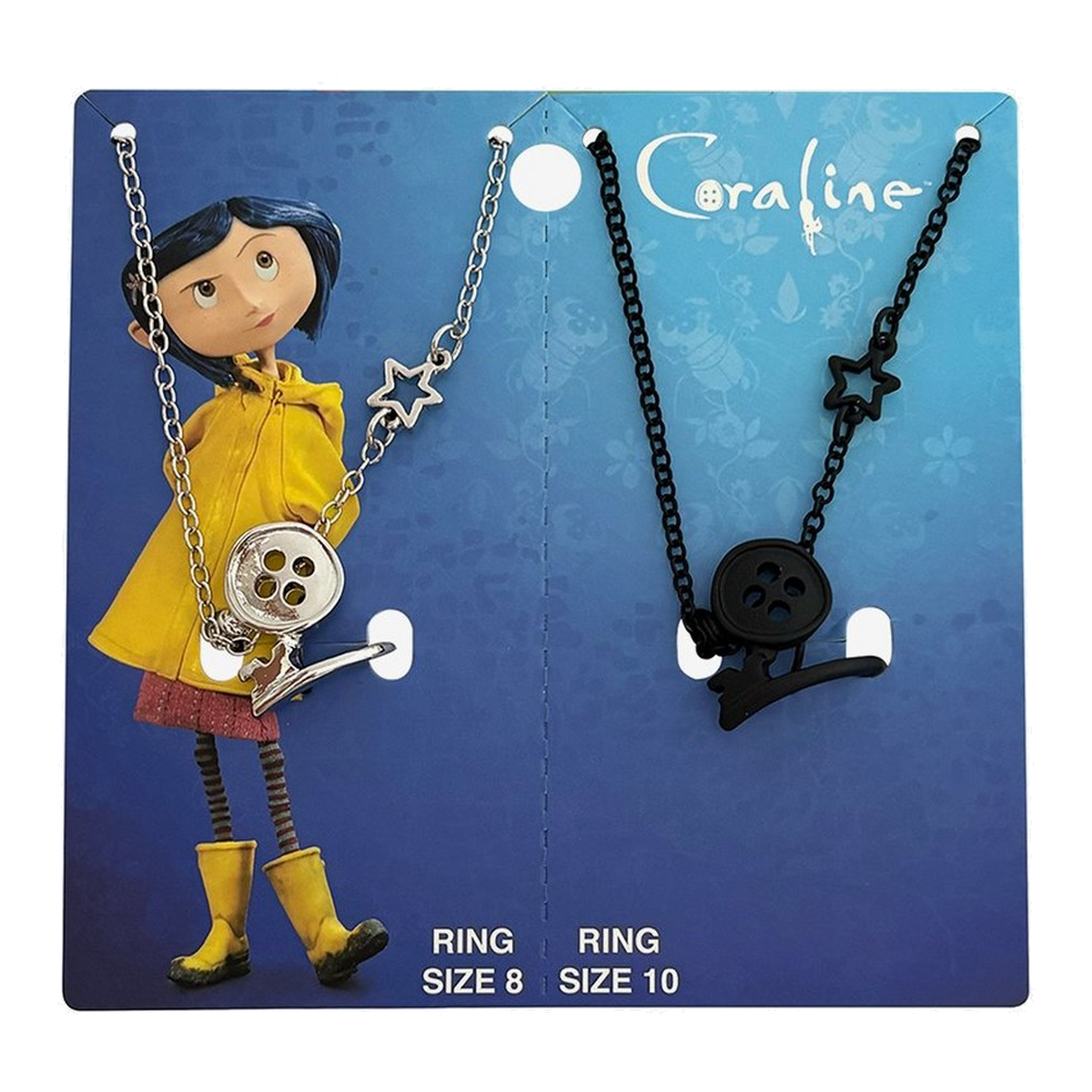 Set de collares con anillo de botón – Coraline — vista 2