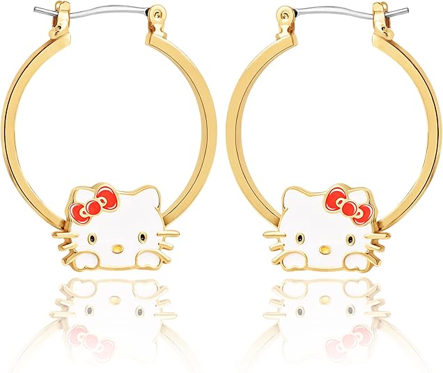 Aretes tematicos de Hello Kitty