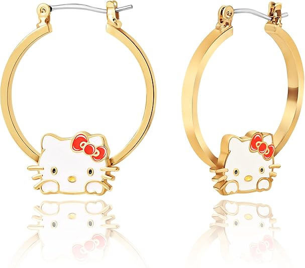 Aretes tematicos de Hello Kitty