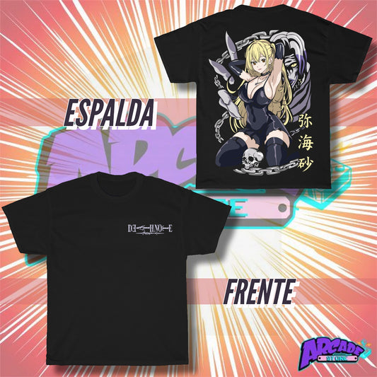 Playera Arcade Misa Amane Doble Estampado
