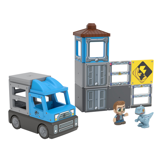 Set de construcción Dino Rescue Tile Town – Jurassic World — vista 1