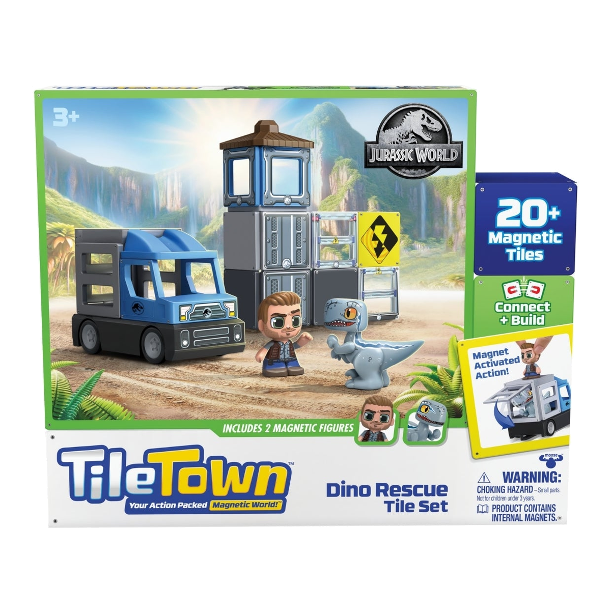 Set de construcción Dino Rescue Tile Town – Jurassic World — vista 3