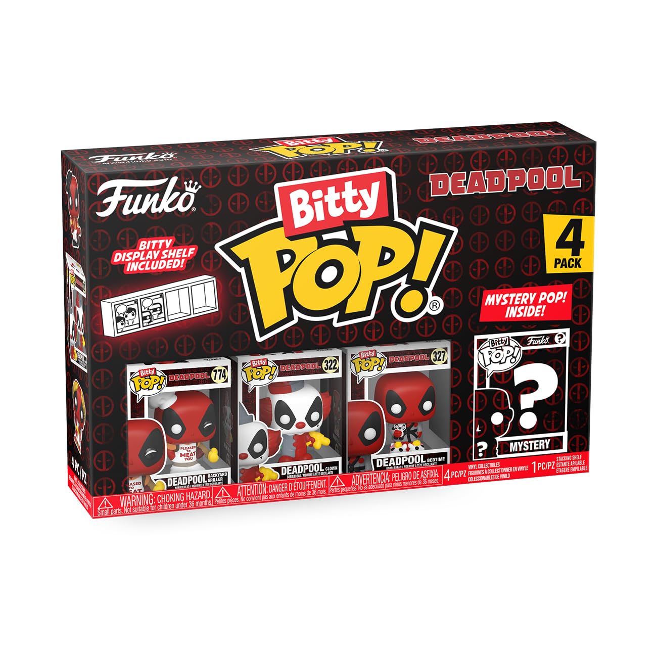 Bitty Pop! Deadpool 4 Pack
