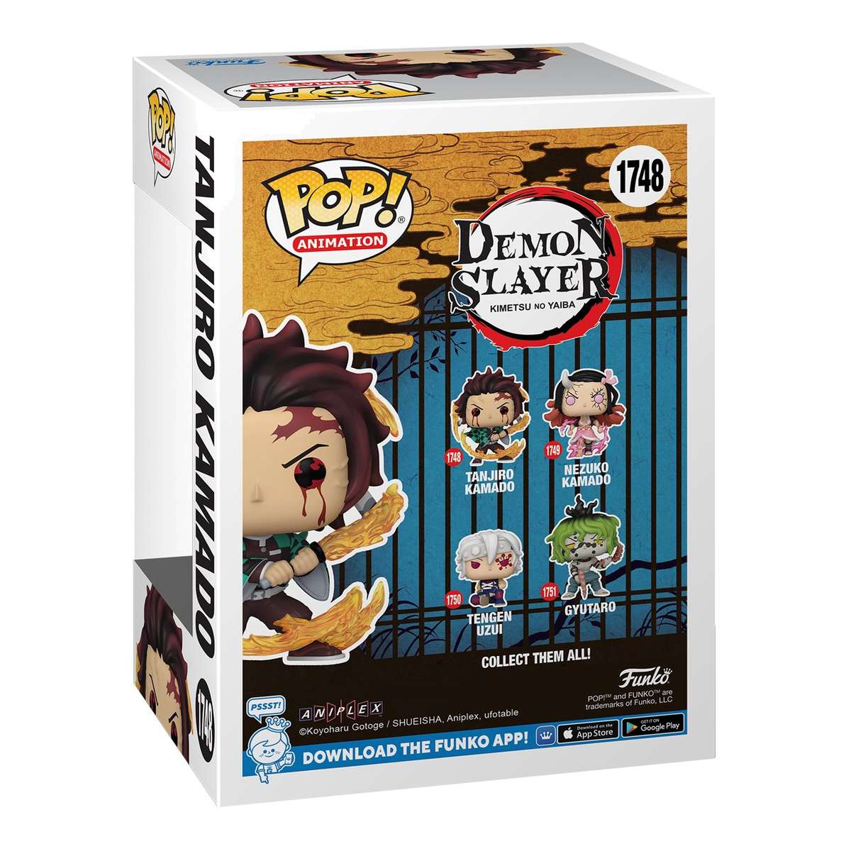Funko Pop! Tanjiro Kamado Sun Breathing #1748 – Demon Slayer — vista 2