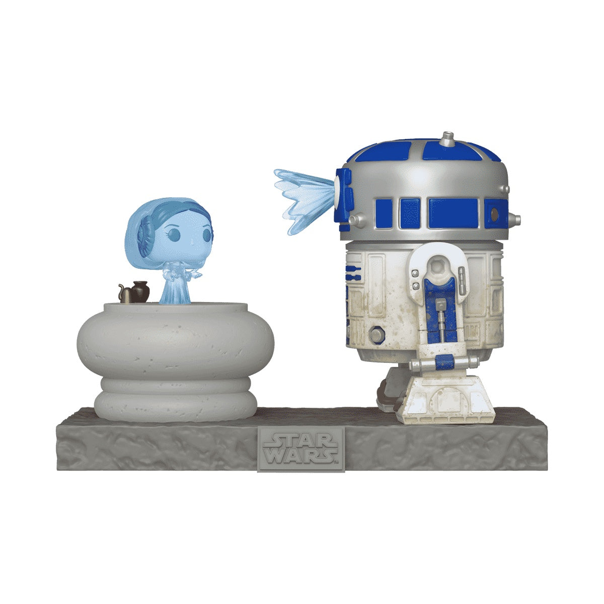 Funko Pop! Deluxe R2-D2 y Princesa Leia Holograma #766 – Star Wars
