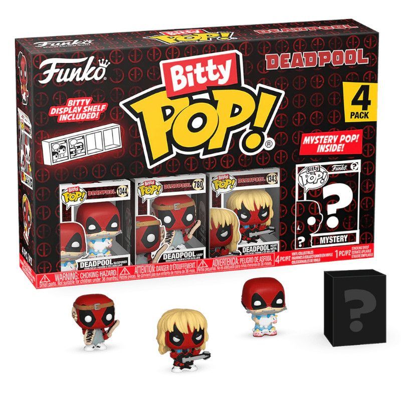 Bitty Pop! Deadpool 4 Pack