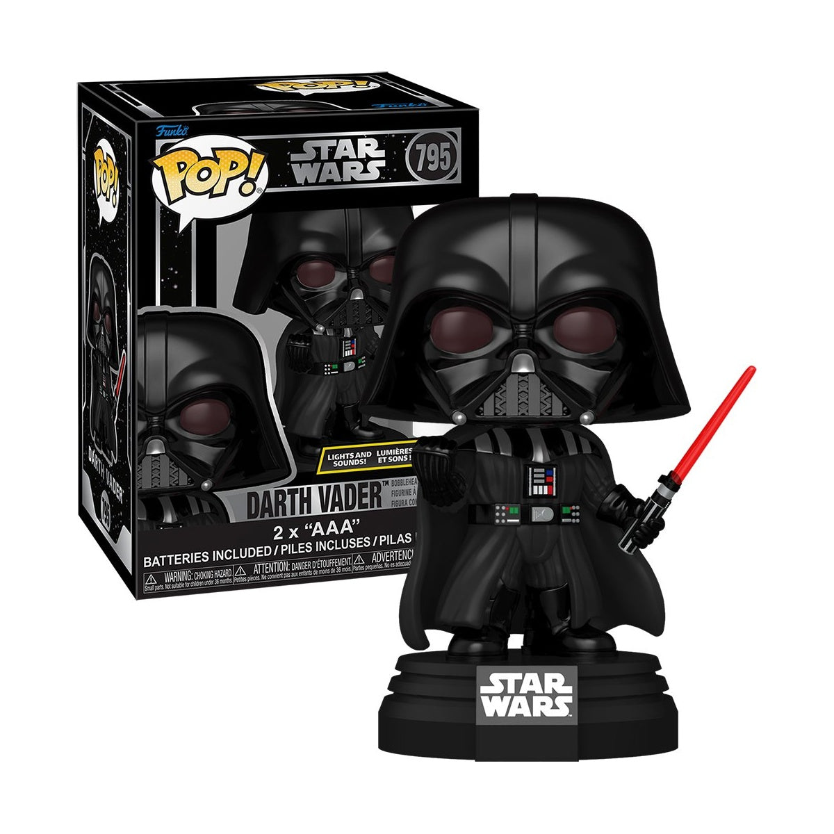 Funko Pop! Darth Vader Lights & Sounds #795 — Star Wars — vista 1