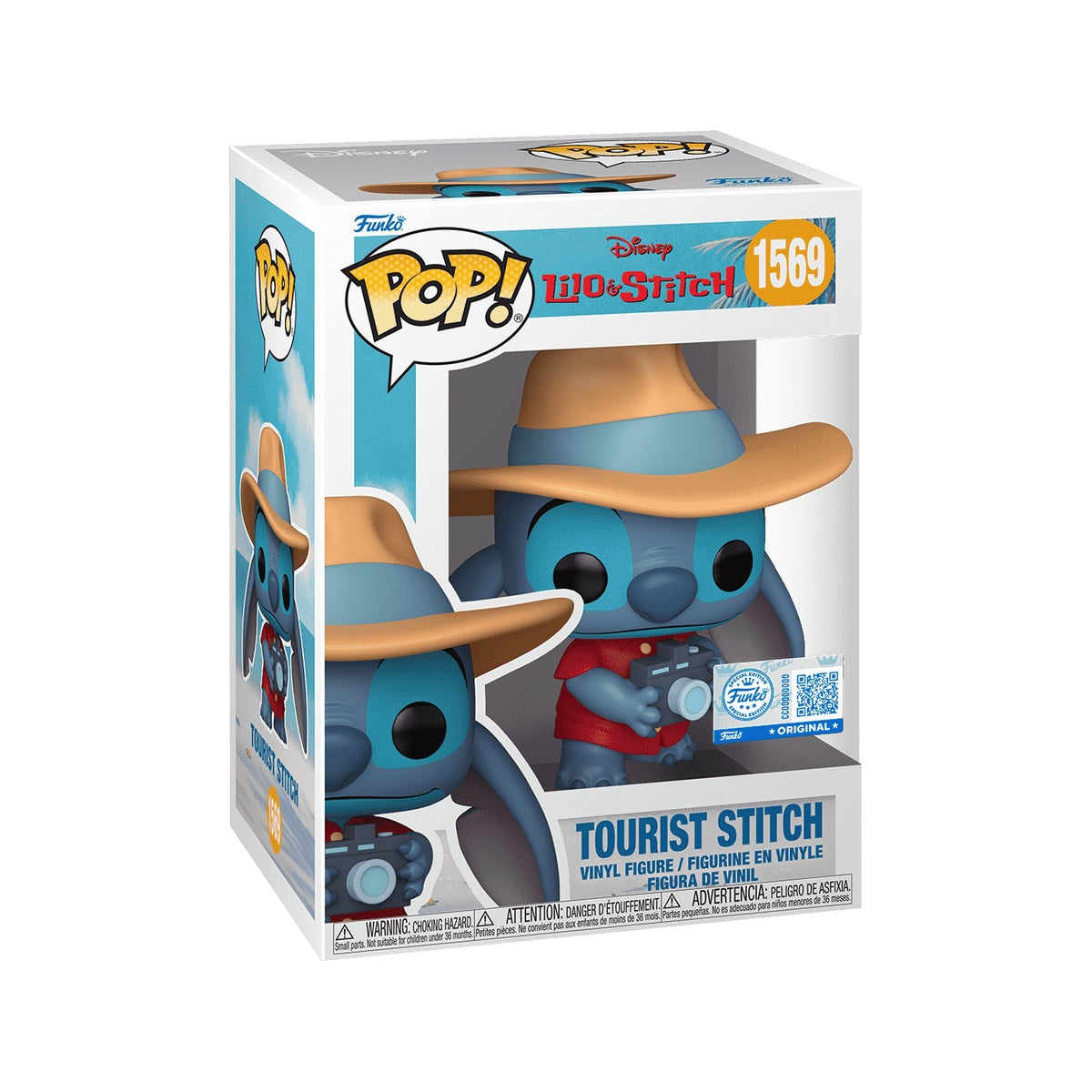 Funko Pop! Tourist Stitch #1569 – Lilo & Stitch