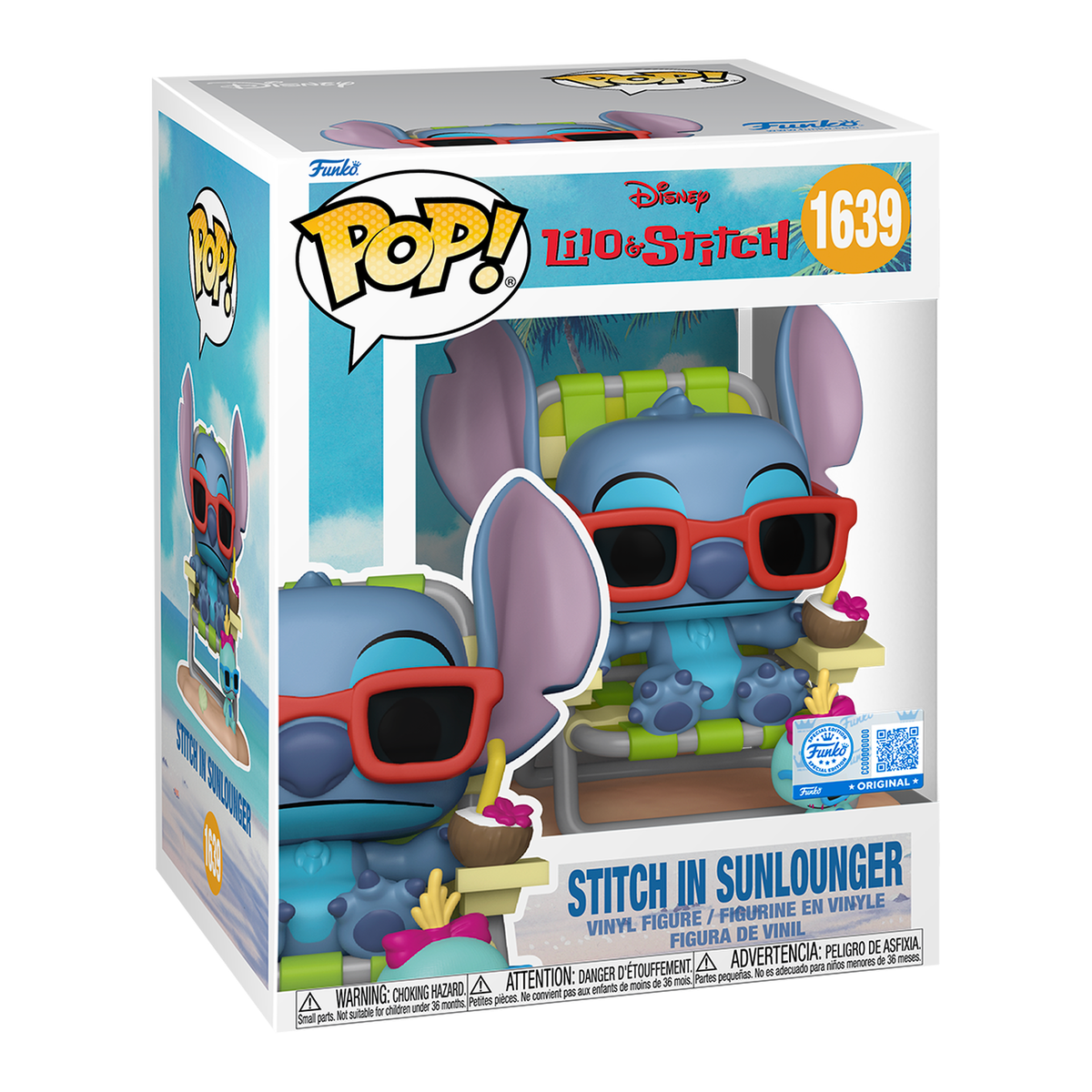Funko Pop! Premium Stitch en camastro #1639 – Lilo & Stitch — vista 2