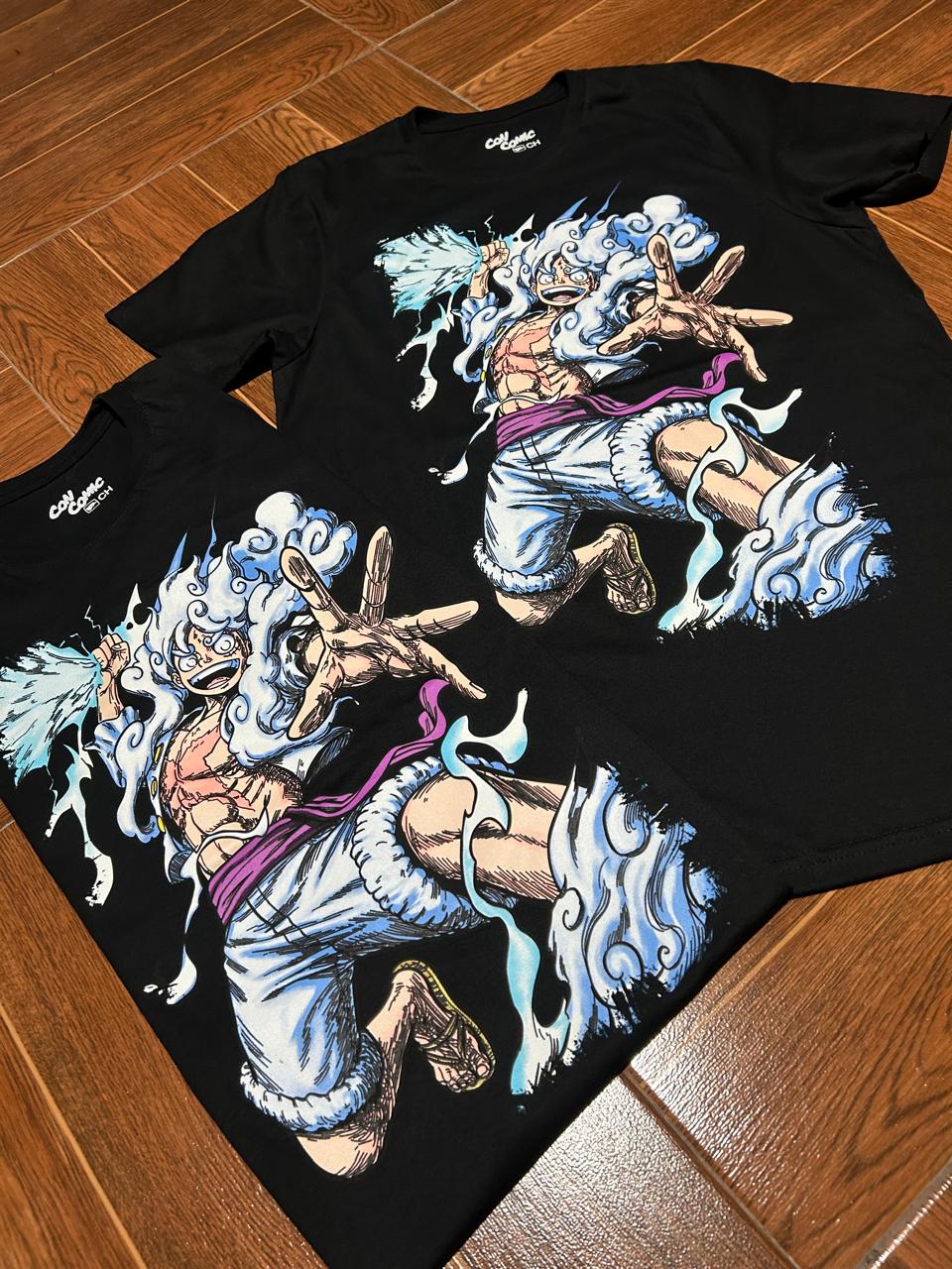 Playera Con Comic Luffy Gear 5