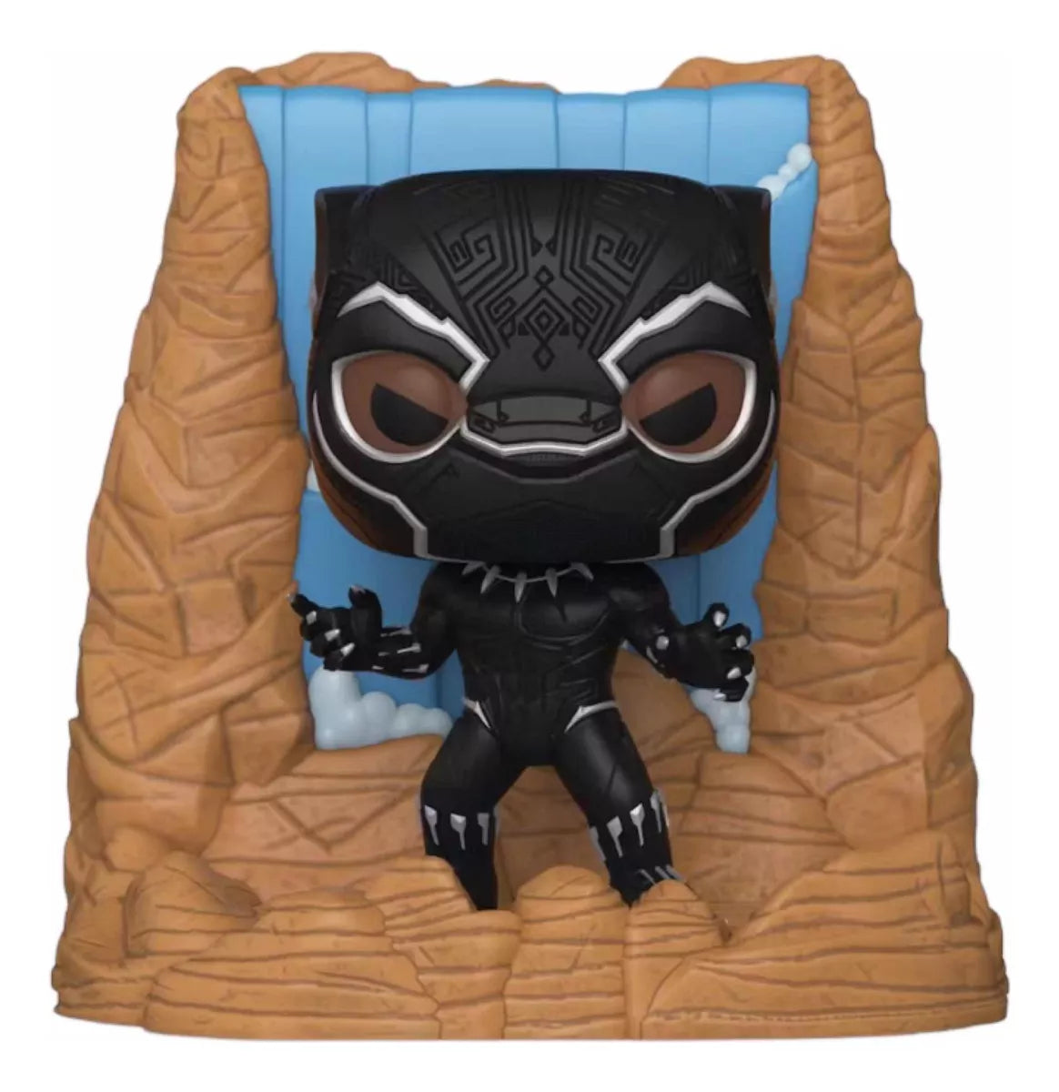 Funko Pop! Black Panther With Waterfall 1114 Deluxe Limited Edition Funko Hollywood
