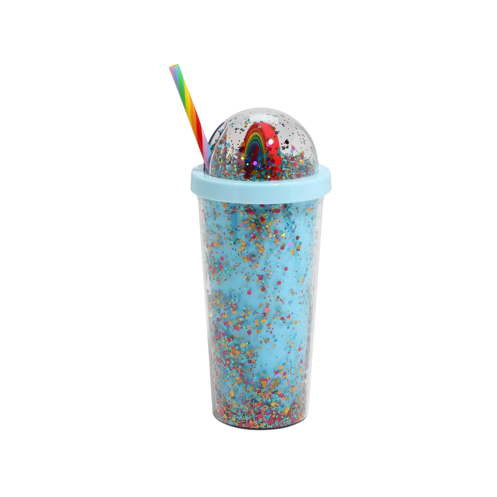 Vaso Rainbow Brite Glitter