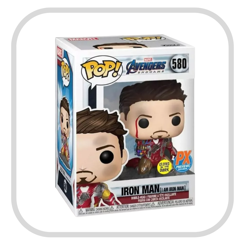 Iron Man (Im Iron Man) 580 Avengers Endgame Marvel Funko Pop! Glow in the Dark