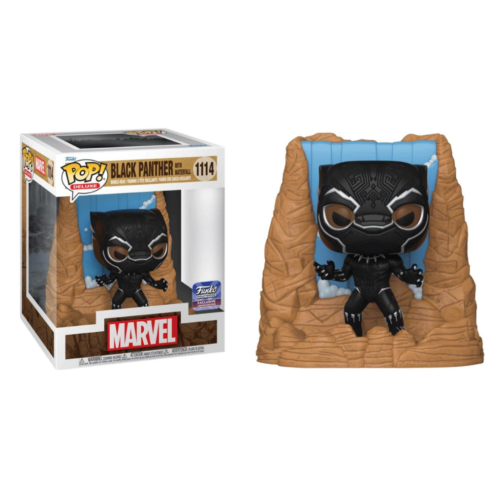Funko Pop! Black Panther With Waterfall 1114 Deluxe Limited Edition Funko Hollywood