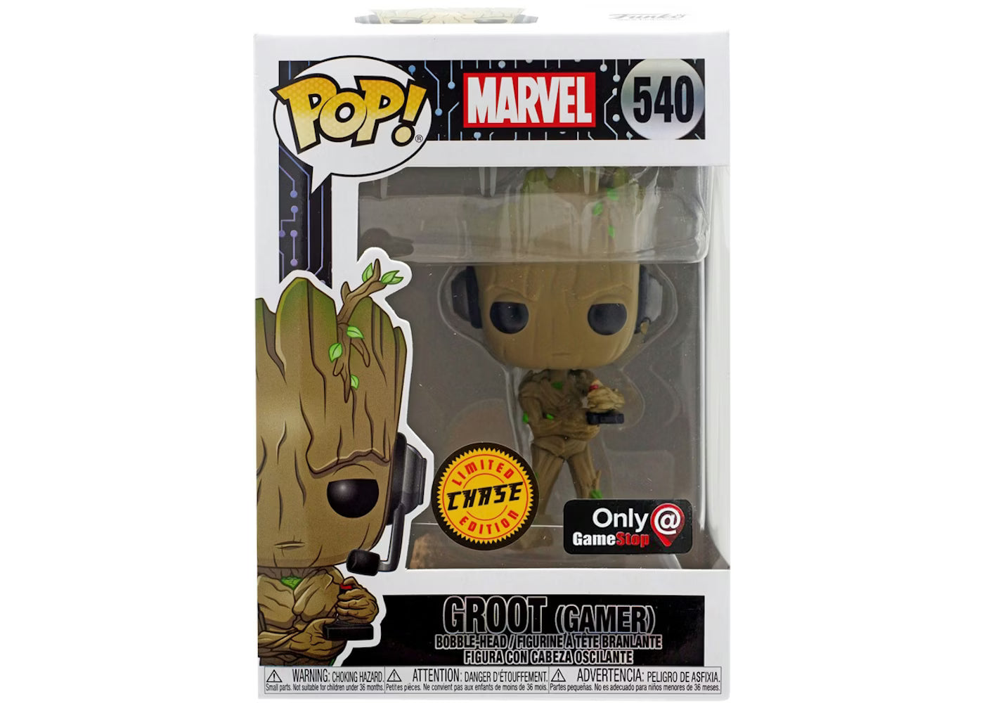 Funko pop Groot(Gamer) 540# Chase limited edition
