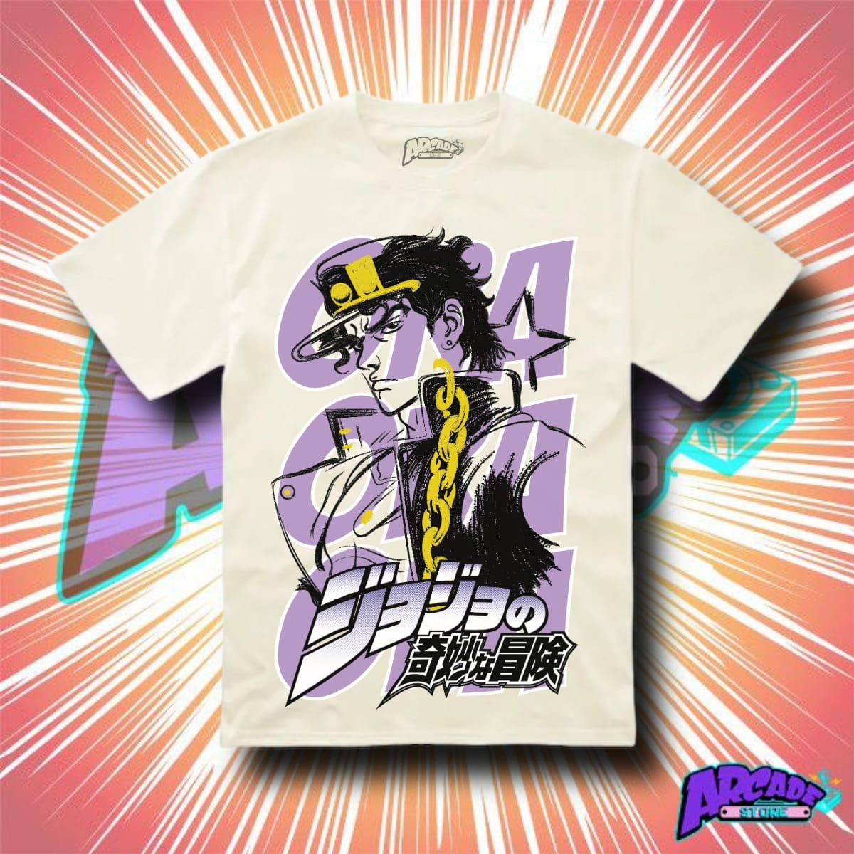 Playera Arcade JoJos Jotaro Joestar