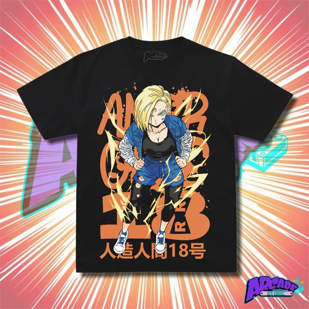 Playera Arcade Androide No. 18