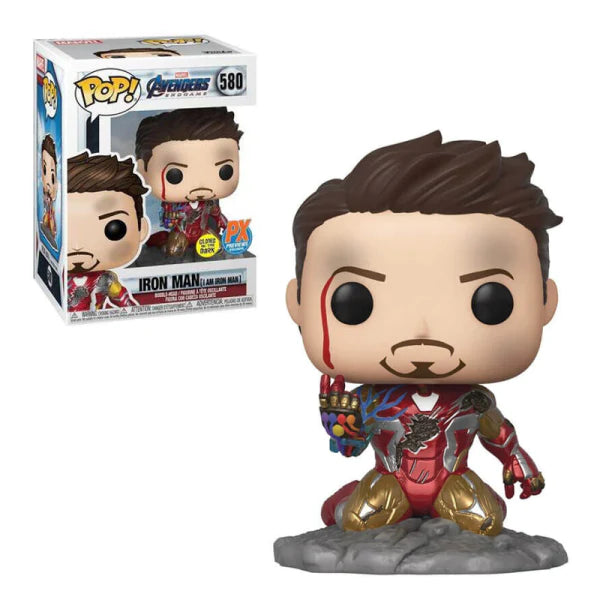 Iron Man (Im Iron Man) 580 Avengers Endgame Marvel Funko Pop! Glow in the Dark