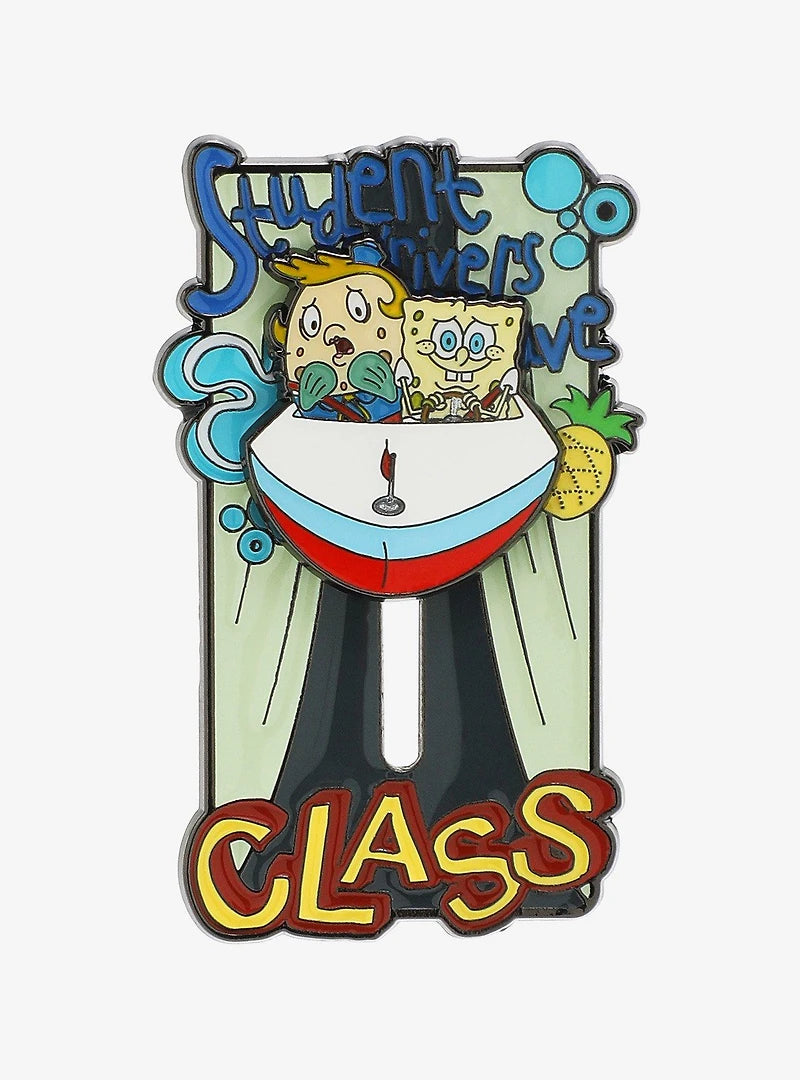 SpongeBob SquarePants Mrs. Puff's Boating School Sliding Enamel Pin