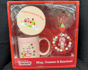 Strawberry Shortcake Taza, portavasos y Llavero