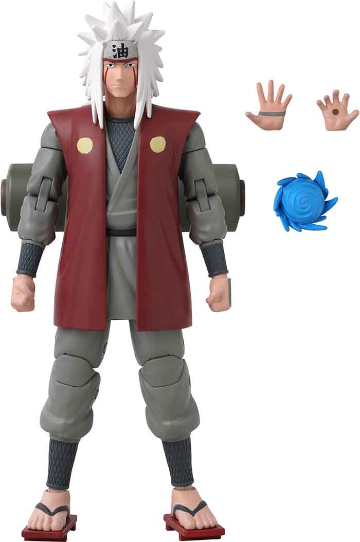 Naruto Shippuden Anime Heroes Jiraiya (detalle en caja)