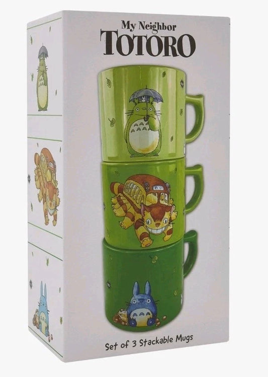 Totoro Seto of 3 Stackable Mugs